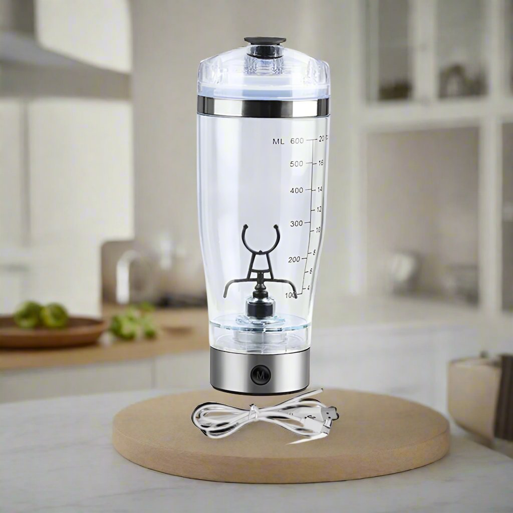 Electric Protein Shake Stirrer USB Shake Bottle Milk Coffee Blender Kettle Sports and Fitness Charging Electric Shaker Cup