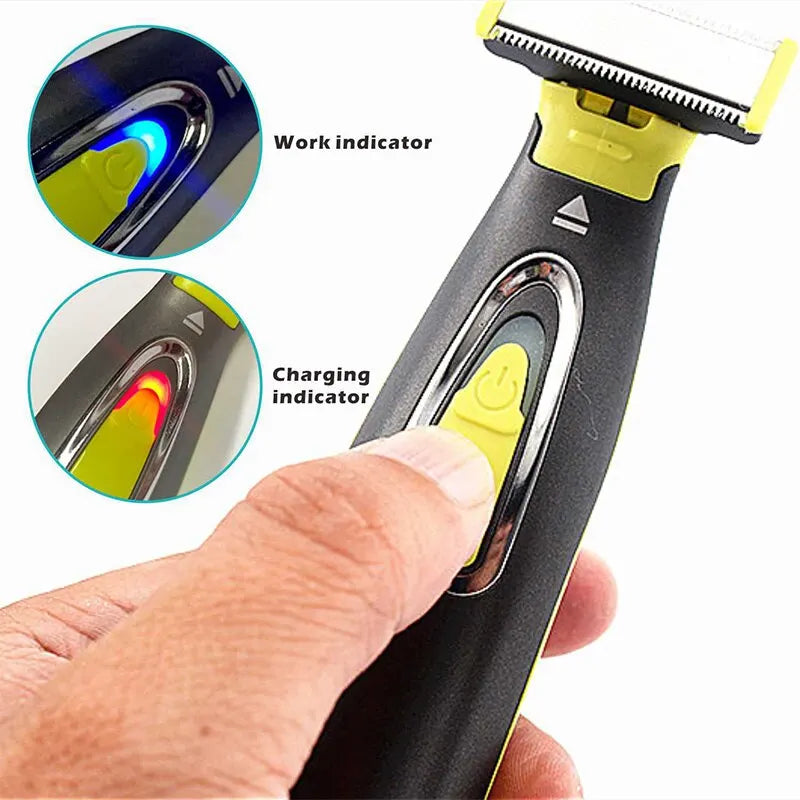 Electric Shaver for Men and Women Portable Full Body Trimmer USB T Shaped Blade Razor for Beard Armpit for Washable