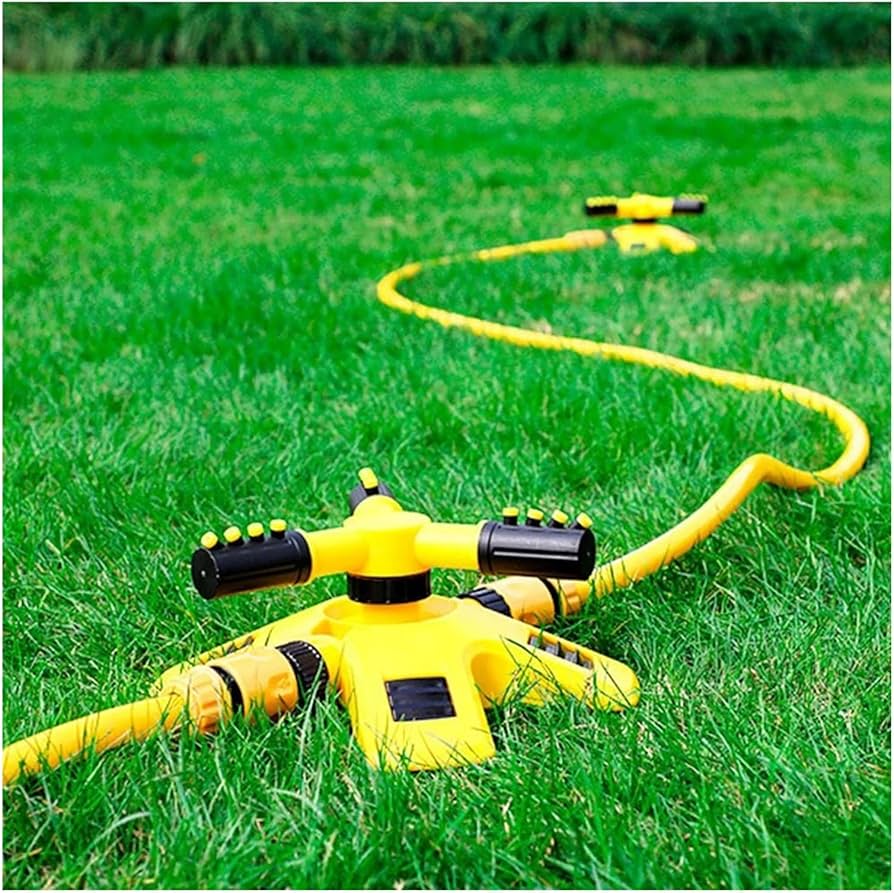 360° Automatic Rotating Lawn Sprinkler – Perfect for Large Area Watering!