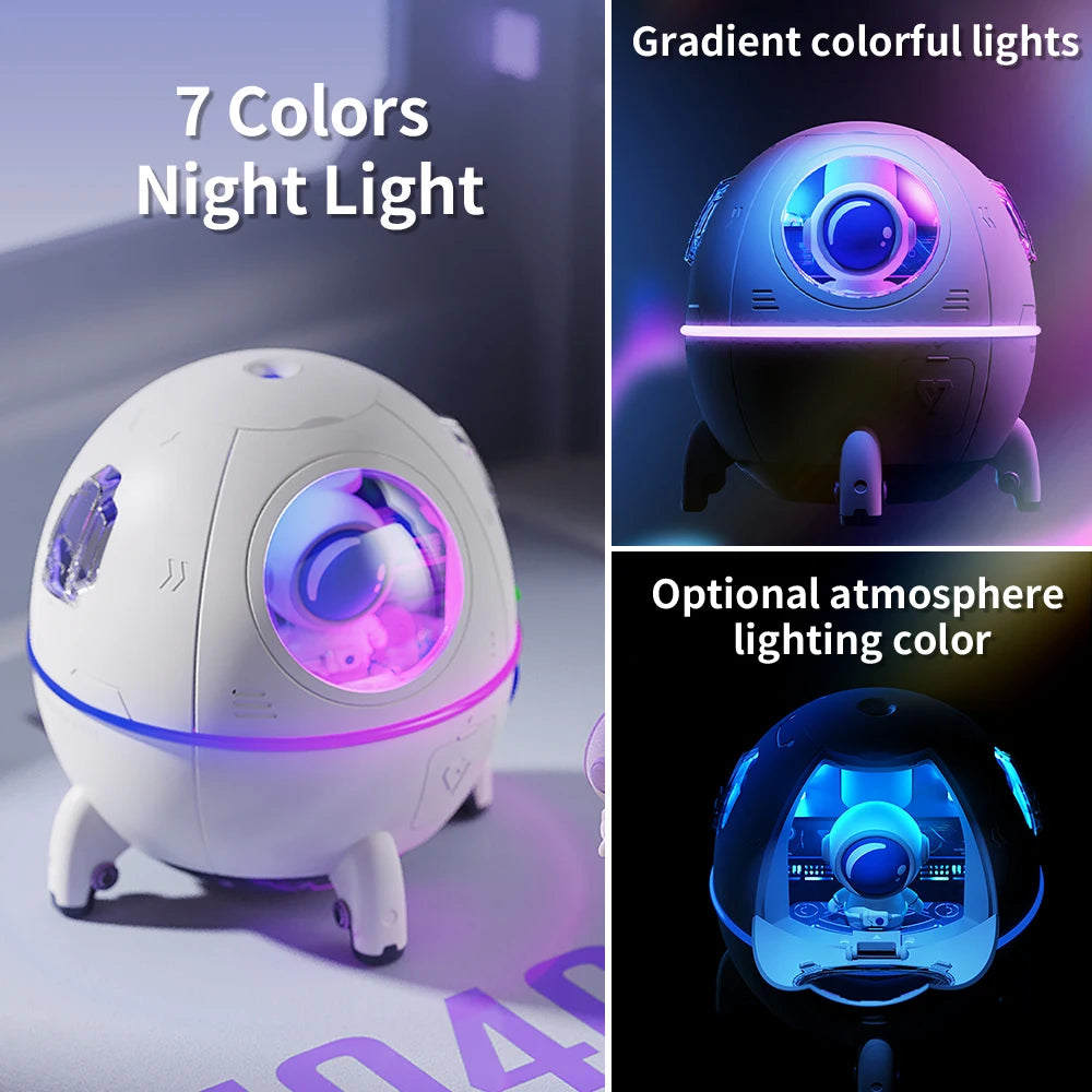 Astronaut Air Humidifier with Night Light – Perfect Gift for Kids