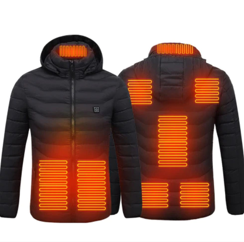 New Heated Jacket Coat USB Electric Jacket Cotton Coat Heater Thermal Clothing Heating Vest Men'S Clothes Winter